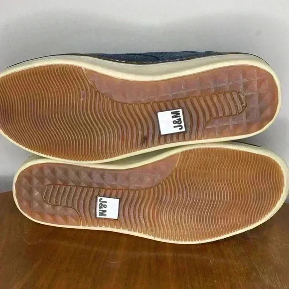 Johnston & Murphy McGuffey Blue Moc Toe Canvas Sneaker Shoe US 9 Sheepskin - Picture 7 of 7